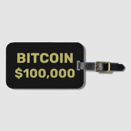 Bitcoin 100000お祝い ラゲッジタグ