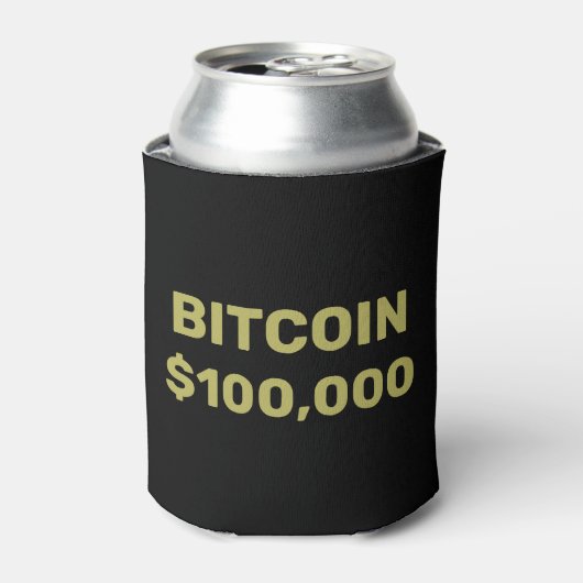 Bitcoin 100000お祝い 缶クーラー (缶正面)