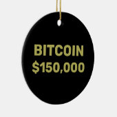 Bitcoin 150000 Celebration セラミックオーナメント (右)