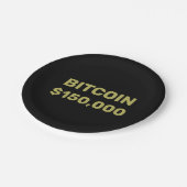 Bitcoin 150000 Celebration ペーパープレート (アングル)