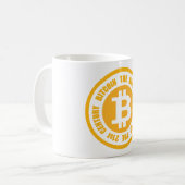 Bitcoin 21世紀の新しい通貨 コーヒーマグカップ (正面左)
