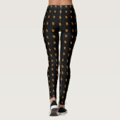 Bitcoin 3 D Logo Leggings - Cryptocurrency girl レギンス (裏面)