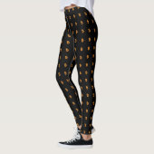 Bitcoin 3 D Logo Leggings - Cryptocurrency girl レギンス (左)