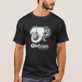 Bitcoin Accepted Here Sign BK_B Tシャツ (正面)