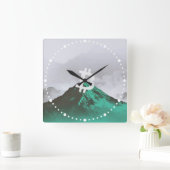 Bitcoin All-Time-High (ATH) スクエア壁時計 (ホーム)