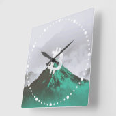 Bitcoin All-Time-High (ATH) スクエア壁時計 (傾斜)