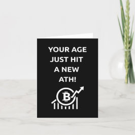 Bitcoin All Time High Birthday Card サンキューカード