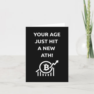 Bitcoin All Time High Birthday Card サンキューカード