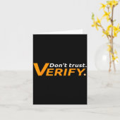 Bitcoin And Crypto As Money Payment - Don't Trust, カード (黄色い花)