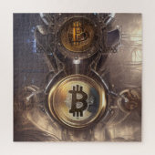 Bitcoin Art BTC Cryptocurrency Art ジグソーパズル (縦)