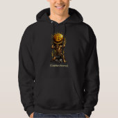 Bitcoin Atlas Hoodie with Custom Caption or Name パーカ (正面)
