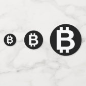 Bitcoin Bテーブカッコいいル紙吹雪 コンフェッティ (裏面)
