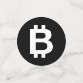 Bitcoin Bテーブカッコいいル紙吹雪 コンフェッティ (スモール正面)