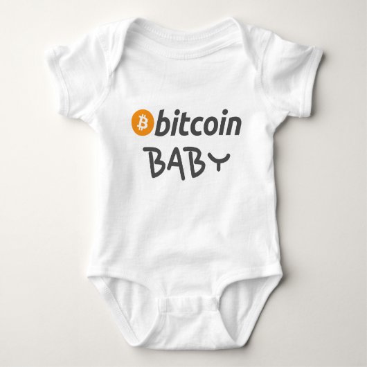 Bitcoin Babygrow ベビーボディスーツ (正面)
