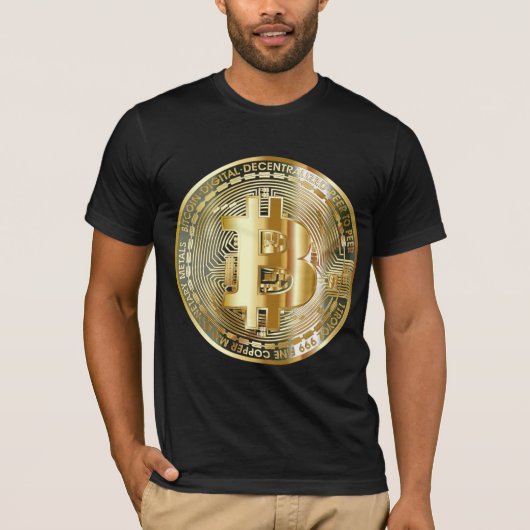 Bitcoin Bella+Canvas 半袖Tシャツ Tシャツ (正面)