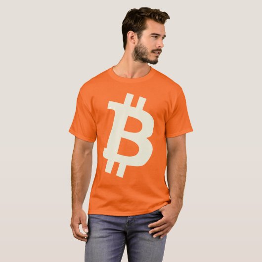 Bitcoin Bigger ₿ Tシャツ (正面フル)