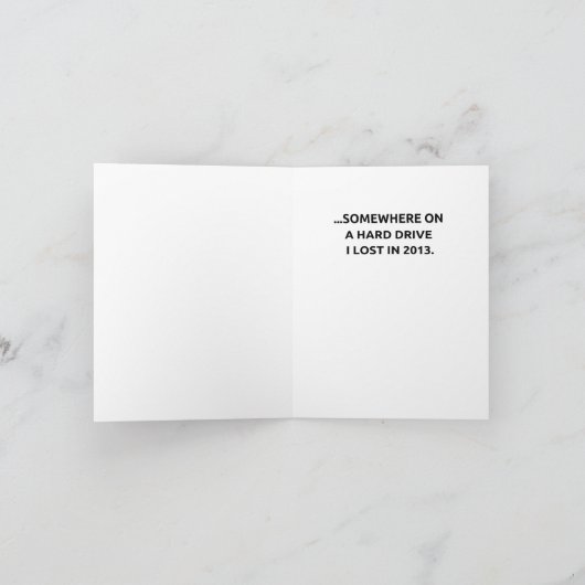 Bitcoin Birthday Gift Card サンキューカード (内部)