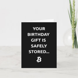 Bitcoin Birthday Gift Card サンキューカード