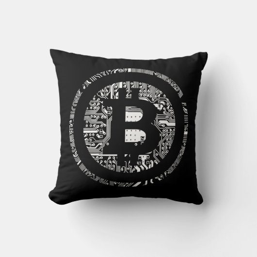Bitcoin Black版 クッション (正面)