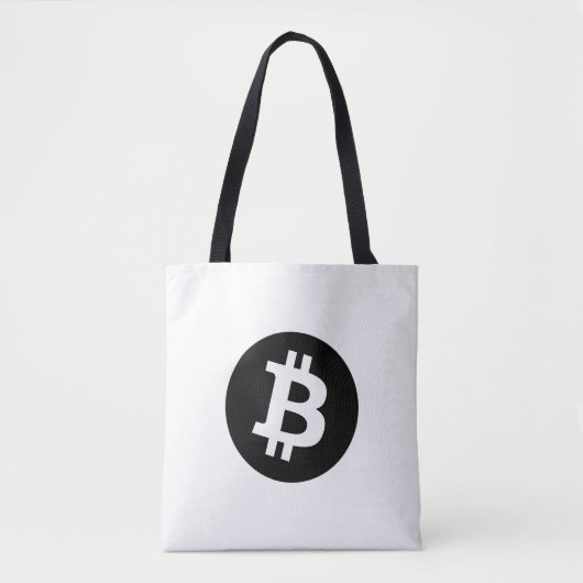 Bitcoin (Black) トートバッグ (正面)