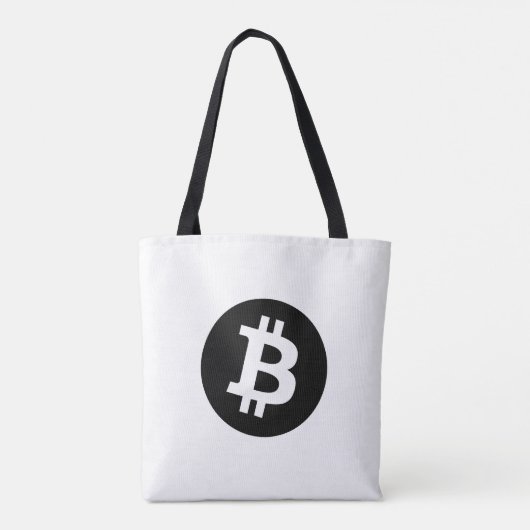 Bitcoin (Black) トートバッグ (裏面)