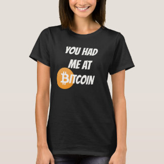 Bitcoin - Blockchain Cyrptoのワイシャツで私がありました Tシャツ