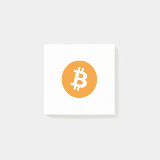 Bitcoin BTCのロゴ|のポスト・イット ポストイット (正面)