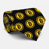 Bitcoin BTCの8ビットロゴ|のネクタイ ネクタイ (ロール)