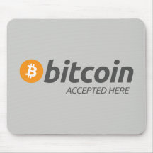 Bitcoin BTCは|のマウスパッドをここに受け入れました