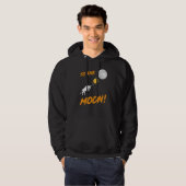 Bitcoin BtcへのMoon Bull CryptocurrencyのHodl パーカ (正面フル)