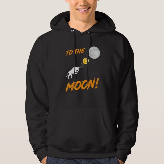 Bitcoin BtcへのMoon Bull CryptocurrencyのHodl パーカ (正面)