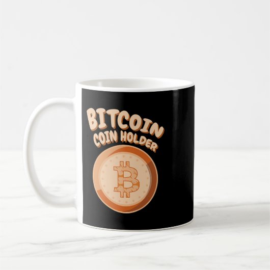 BITCOIN BTCコインホルダーCrypto Blockchain Co コーヒーマグカップ (左)