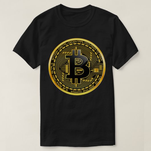 Bitcoin btc暗号株式市場の取引 tシャツ (デザイン正面)