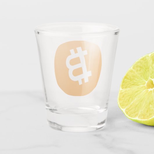Bitcoin BTC ショットグラス (裏面)