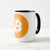 Bitcoin BTC ロゴ マグカップ (正面右)