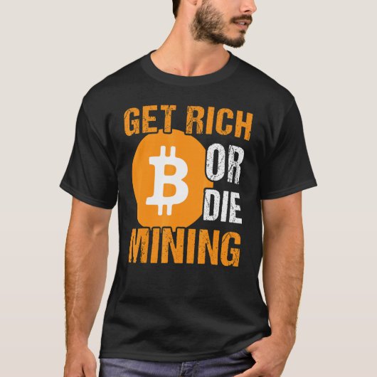 Bitcoin BTC Crypto Mensが言う Tシャツ (正面)