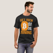 Bitcoin BTC Crypto Mensが言う Tシャツ (正面フル)