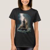 Bitcoin BTC Lighthouse Nautical Hard Money Ocean L Tシャツ (正面)