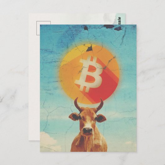 Bitcoin Bull All-Time-High (ATH) ポストカード (正面/裏面)