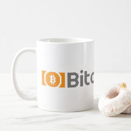 Bitcoin Cash BCH 8-Bitロゴ | マグカップ (ドーナツ)