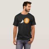 Bitcoin Catブロックチェーン暗号通貨デジタルコイン Tシャツ (正面フル)