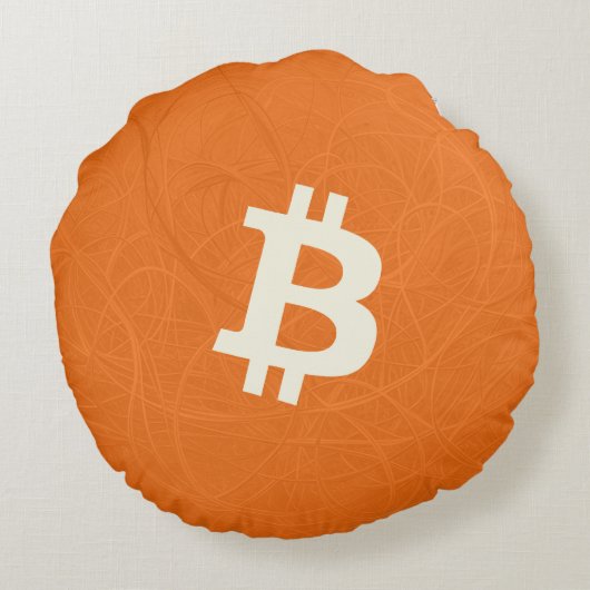 Bitcoin Classic Orange (Neuron) ラウンドクッション (裏面)