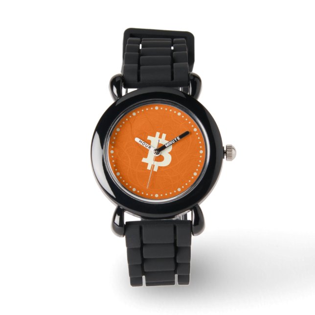 Bitcoin Classic Orange (Neuron) 腕時計 (正面)