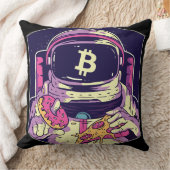 BITCOIN-Crypto宇宙飛行士 クッション (ブランケット)