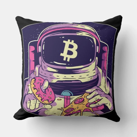 BITCOIN-Crypto宇宙飛行士 クッション (正面)