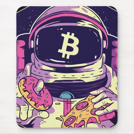 BITCOIN-Crypto宇宙飛行士 マウスパッド (正面)