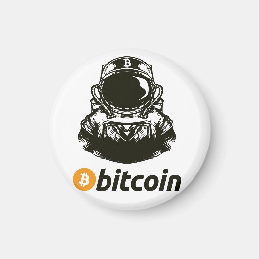 BITCOIN-Crypto宇宙飛行士 マグネット (正面)
