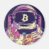 BITCOIN-Crypto宇宙飛行士 マグネット (正面)