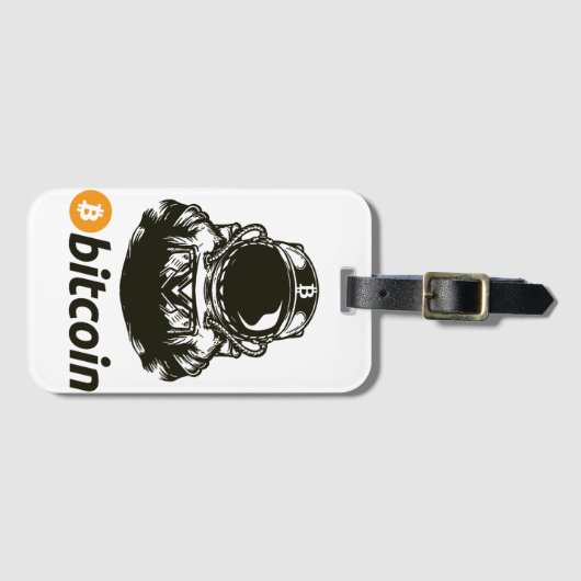 BITCOIN-Crypto宇宙飛行士 ラゲッジタグ (正面横)