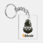 BITCOIN-Crypto宇宙飛行士 – Qrコード キーホルダー (正面左)
